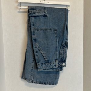 Cargo Wide Leg High Waisted Jeans